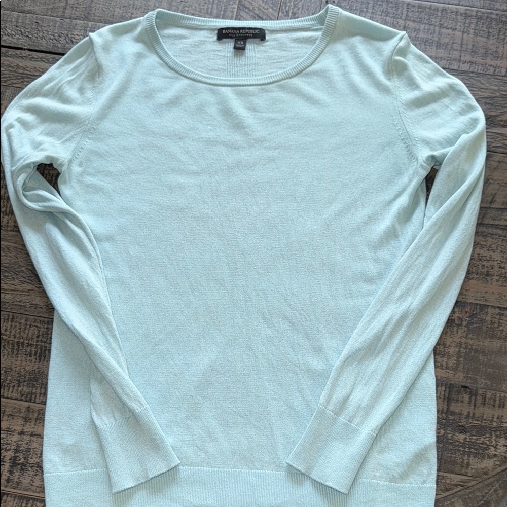 Michael Kors Women's Light Blue Sweater Top